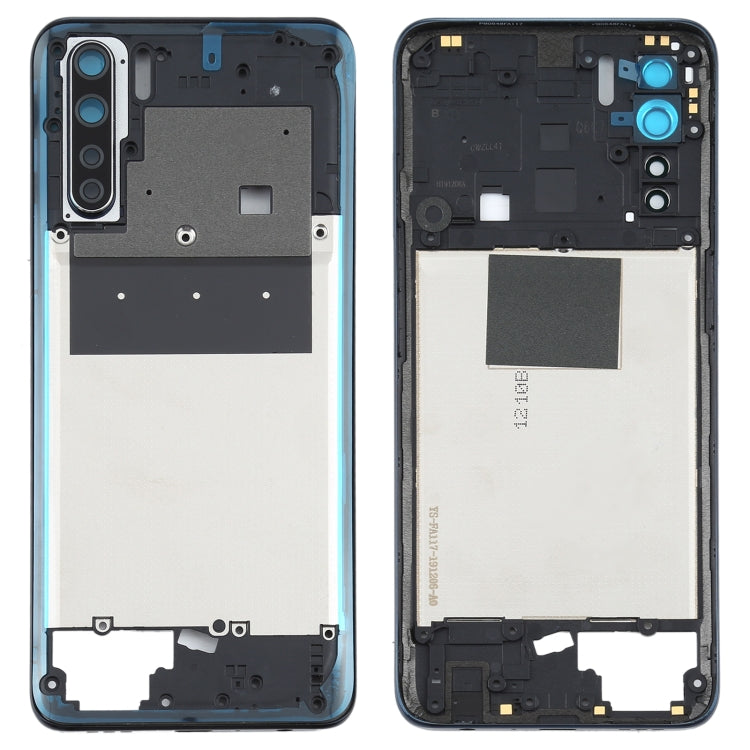For OPPO A91/F15 PCPM00 CPH2001 CPH2021 Back Housing Frame (Black) - Frame Bezel Plate by PMC TechLife | Online Shopping South Africa | PMC TechLife | Buy Now Pay Later Mobicred