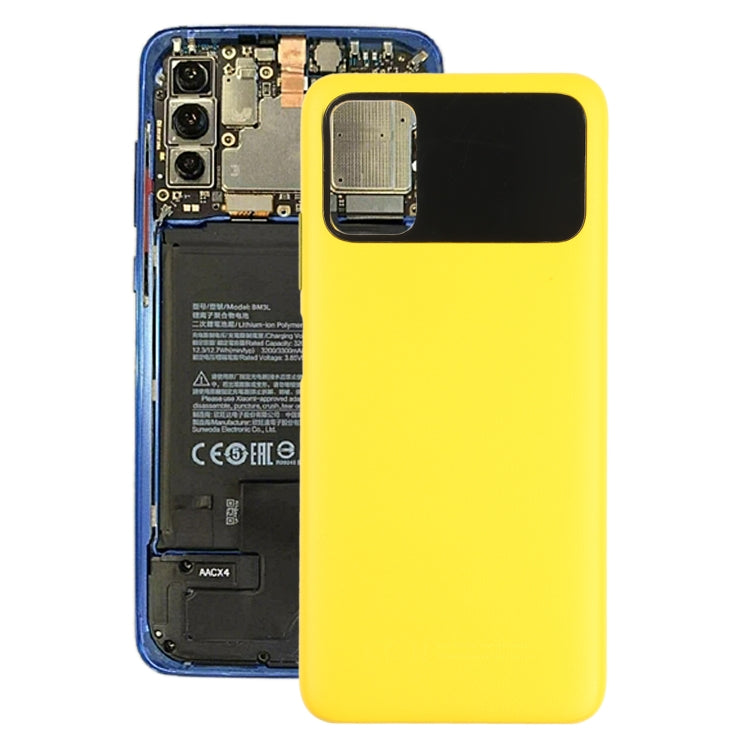 Original Battery Back Cover for Xiaomi Poco M3 M2010J19CG(Yellow) - Back Cover by PMC TechLife | Online Shopping South Africa | PMC TechLife | Buy Now Pay Later Mobicred
