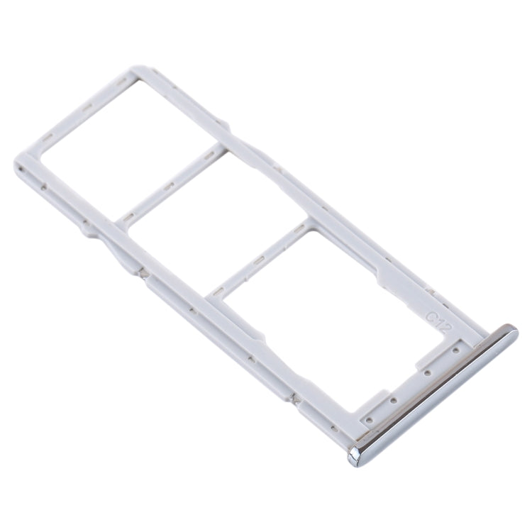 SIM Card Tray + SIM Card Tray + Micro SD Card Tray for Motorola One (P30 Play) XT1941(Silver) - Card Socket by PMc TechLife | Online Shopping South Africa | PMc TechLife | Buy Now Pay Later Mobicred