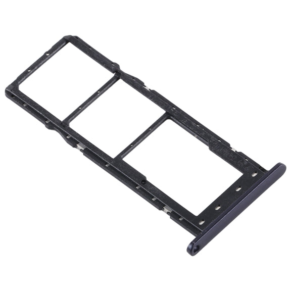 SIM Card Tray + SIM Card Tray + Micro SD Card Tray for Motorola Moto E6 Plus/Moto E6s (2020)/AGA0004/PAGA0004IN/PAGA0033IN/PAGA0033 (Black)
