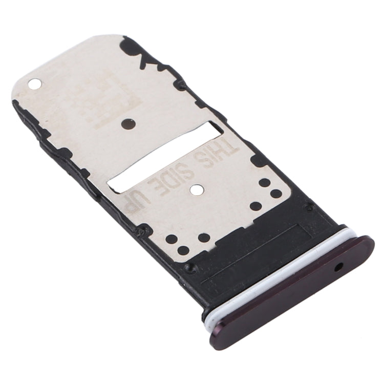 SIM Card Tray + SIM Card Tray / Micro SD Card Tray for Motorola Edge XT2063-3 (Purple) - Card Socket by PMc TechLife | Online Shopping South Africa | PMc TechLife | Buy Now Pay Later Mobicred