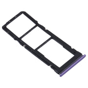 SIM Card Tray + SIM Card Tray + Micro SD Card Tray for Xiaomi Redmi Note 9 5G / Redmi Note 9T M2007J22G M2007J22C(Purple)