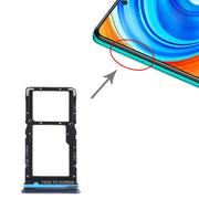 SIM Card Tray + SIM Card Tray / Micro SD Card Tray for Xiaomi Redmi Note 9 Pro 5G M2007J17C (Grey)