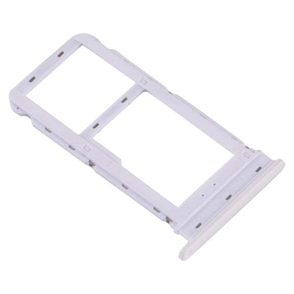 SIM Card Tray + Micro SD Card Tray for Motorola Moto G8 (White)