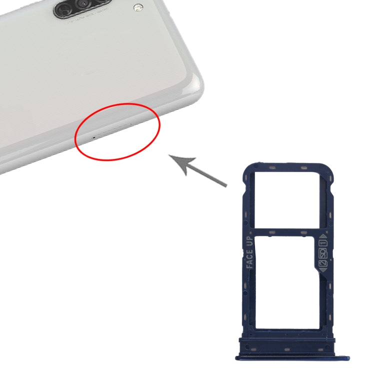SIM Card Tray + SIM Card Tray / Micro SD Card Tray for Motorola Moto G8 Power (Blue) - free shipping - PMc TechLife - Order now!