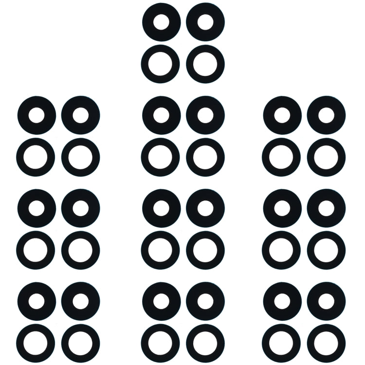 For OPPO Reno4 SE/A93 4G/OPPO Reno4 F/Reno4 Lite/F17 Pro PEAT00 PEAM00 10pcs Back Camera Lens - Camera Series by PMC TechLife | Online Shopping South Africa | PMC TechLife | Buy Now Pay Later Mobicred