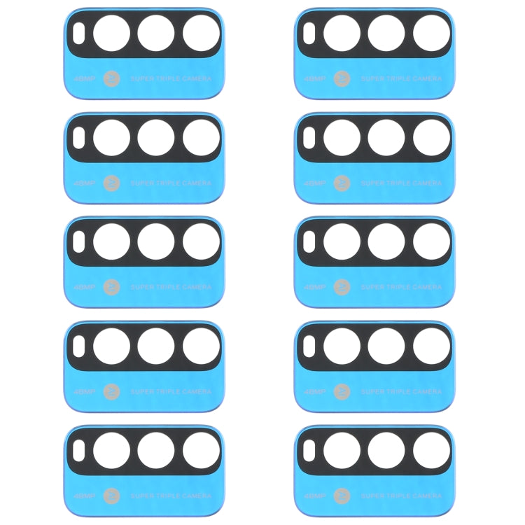 10 PCS Back Camera Lens for Xiaomi Redmi Note 9 4G M2010J19SC (Blue) - Camera by PMC TechLife | Online Shopping South Africa | PMC TechLife | Buy Now Pay Later Mobicred