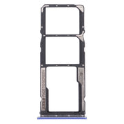 SIM Card Tray + SIM Card Tray + Micro SD Card Tray for Xiaomi Poco M3 M2010J19CG M2010J19CI (Blue)
