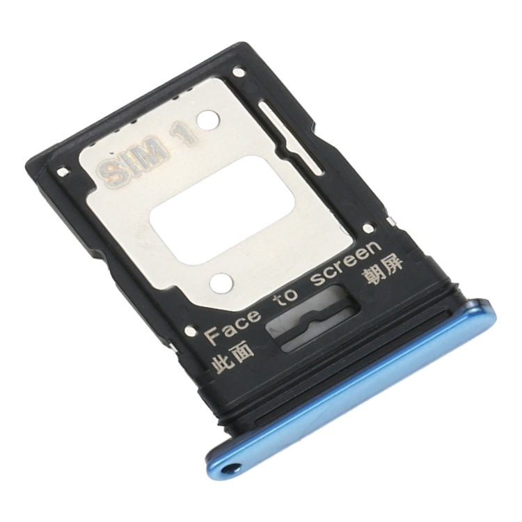SIM Card Tray + SIM Card Tray / Micro SD Card Tray for Xiaomi Mi 11 Lite/11 Lite 5G NE M2101K9AG(Blue) - Card Tray by PMC TechLife | Online Shopping South Africa | PMC TechLife | Buy Now Pay Later Mobicred