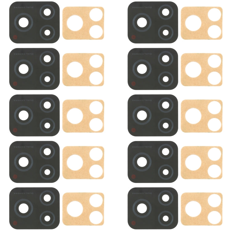 For Vivo Y31s 5G V2054A 10pcs Back Camera Lens - Camera Parts by PMC TechLife | Online Shopping South Africa | PMC TechLife | Buy Now Pay Later Mobicred