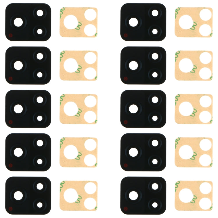 For Vivo Y52S V2057A 10pcs Back Camera Lens - Camera Parts by PMC TechLife | Online Shopping South Africa | PMC TechLife | Buy Now Pay Later Mobicred