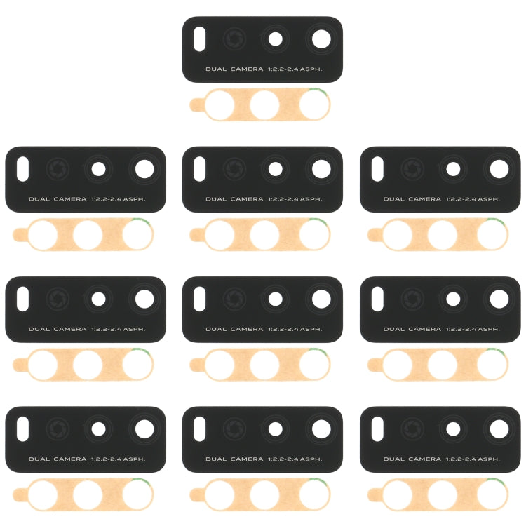 For Vivo Y12s V2026 V2033 10pcs Back Camera Lens - Camera Parts by PMC TechLife | Online Shopping South Africa | PMC TechLife | Buy Now Pay Later Mobicred