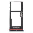 SIM Card Tray + Micro SD Card Tray for Motorola Moto One Vision / P50 (Black) - Card Socket by PMc TechLife | Online Shopping South Africa | PMc TechLife | Buy Now Pay Later Mobicred