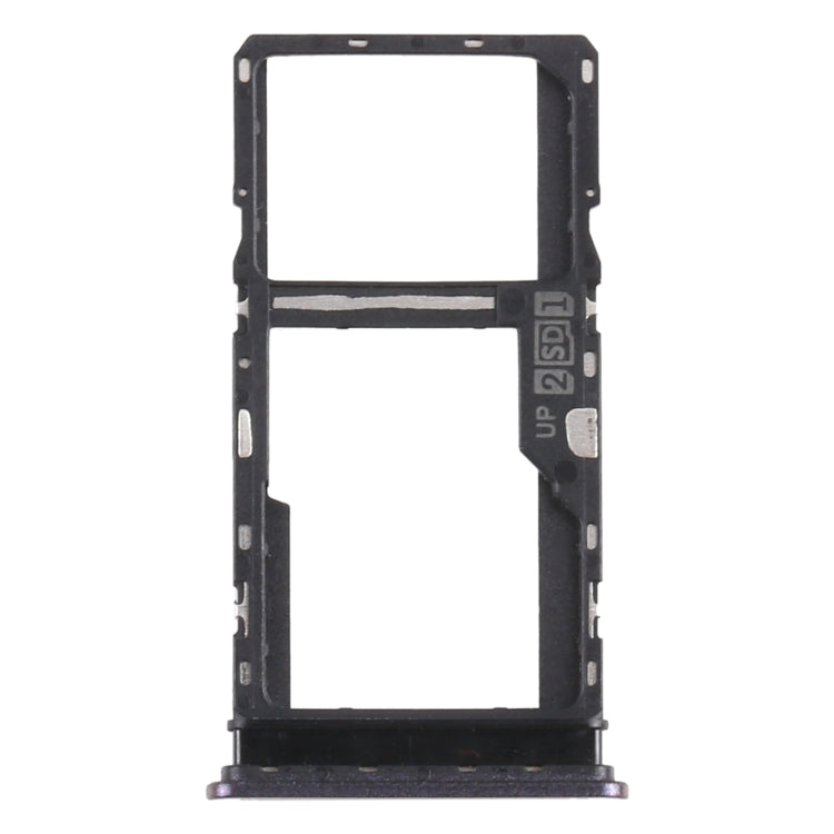 SIM Card Tray + SIM Card Tray / Micro SD Card Tray for Motorola Moto G10 XT2127-2 (Black) - Card Socket by PMc TechLife | Online Shopping South Africa | PMc TechLife | Buy Now Pay Later Mobicred