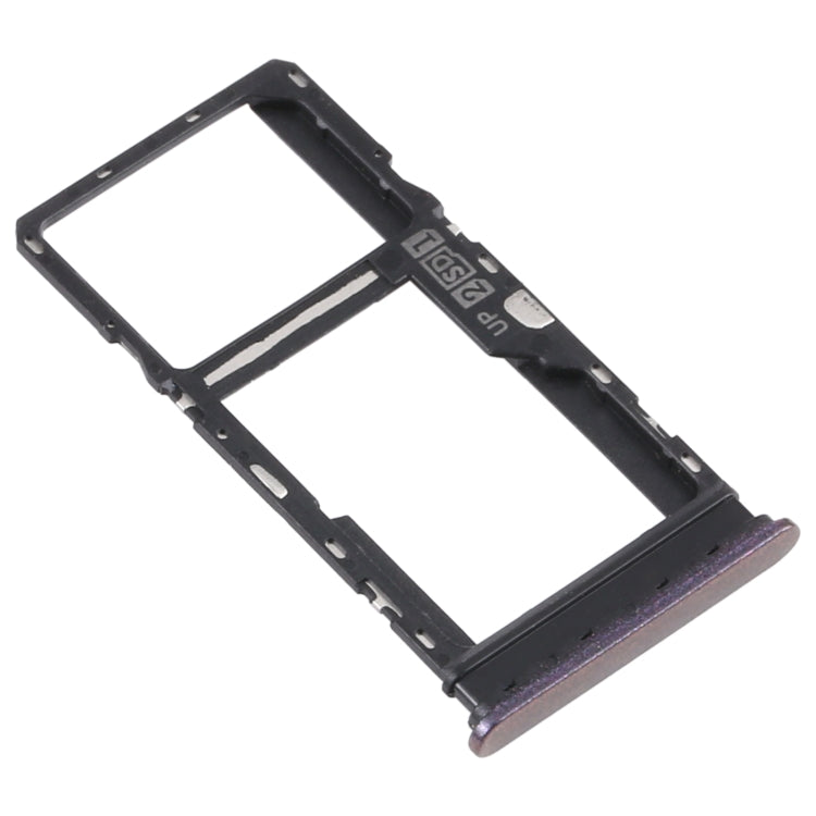 SIM Card Tray + SIM Card Tray / Micro SD Card Tray for Motorola Moto G10 XT2127-2 (Black) - Card Socket by PMc TechLife | Online Shopping South Africa | PMc TechLife | Buy Now Pay Later Mobicred
