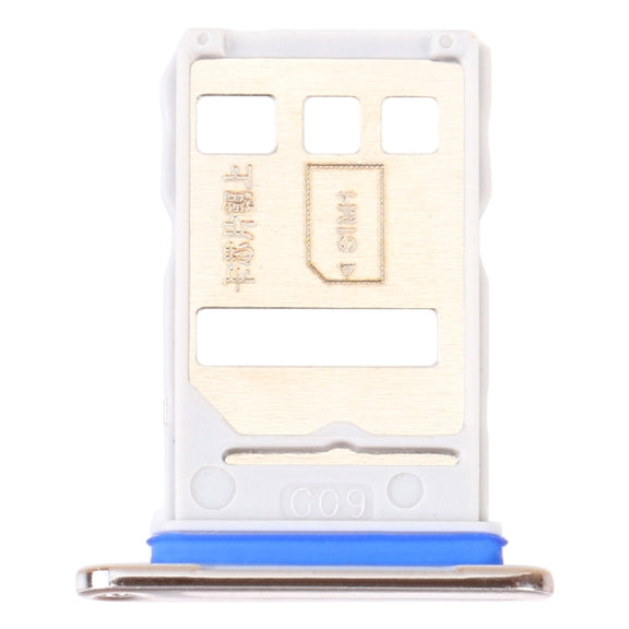 SIM Card Tray + NM Card Tray for Huawei Enjoy 20 Plus 5G (Silver)