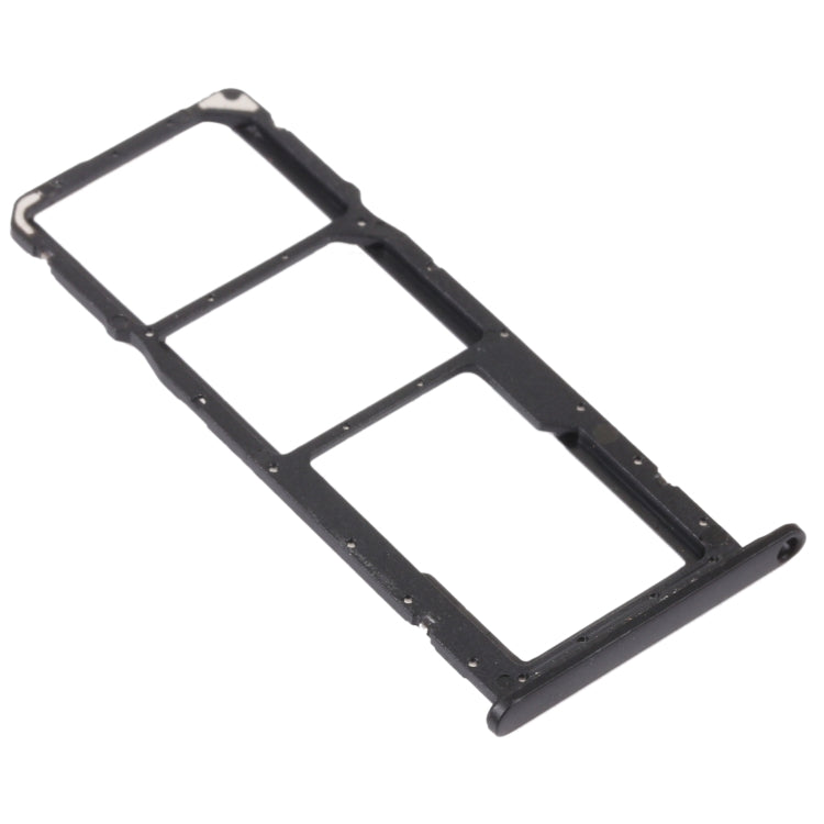 SIM Card Tray + SIM Card Tray + Micro SD Card Tray for Honor 8A 2020 (Black) - Card Socket by PMc TechLife | Online Shopping South Africa | PMc TechLife | Buy Now Pay Later Mobicred