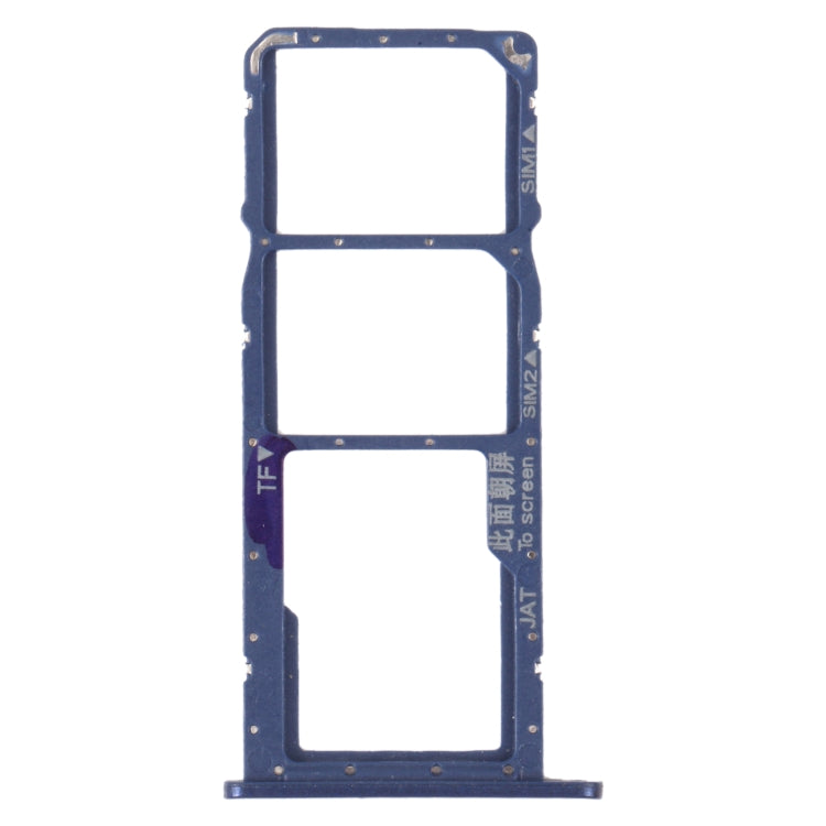SIM Card Tray + SIM Card Tray + Micro SD Card Tray for Honor 8A 2020 (Purple) - Card Socket by PMc TechLife | Online Shopping South Africa | PMc TechLife | Buy Now Pay Later Mobicred
