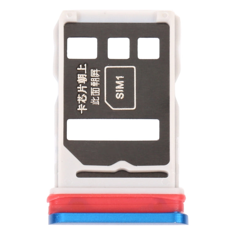 SIM Card Tray + SIM Card Tray for Huawei Nova 6 (Blue) - Card Socket by PMc TechLife | Online Shopping South Africa | PMc TechLife | Buy Now Pay Later Mobicred