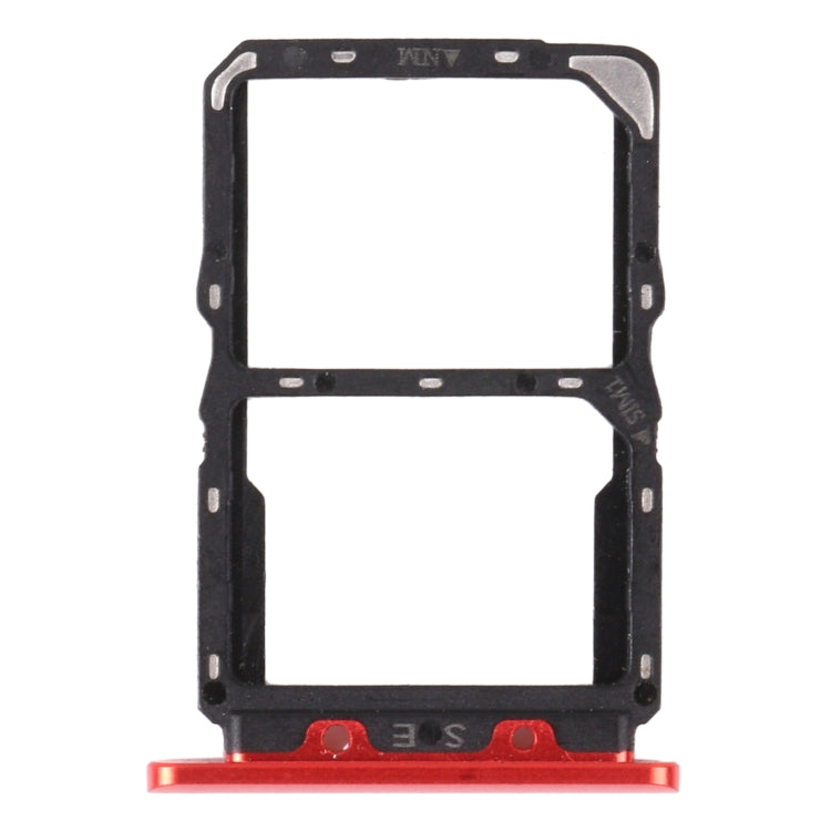 SIM Card Tray + NM Card Tray for Huawei Nova 5 Pro (Red) - Card Socket by PMc TechLife | Online Shopping South Africa | PMc TechLife | Buy Now Pay Later Mobicred