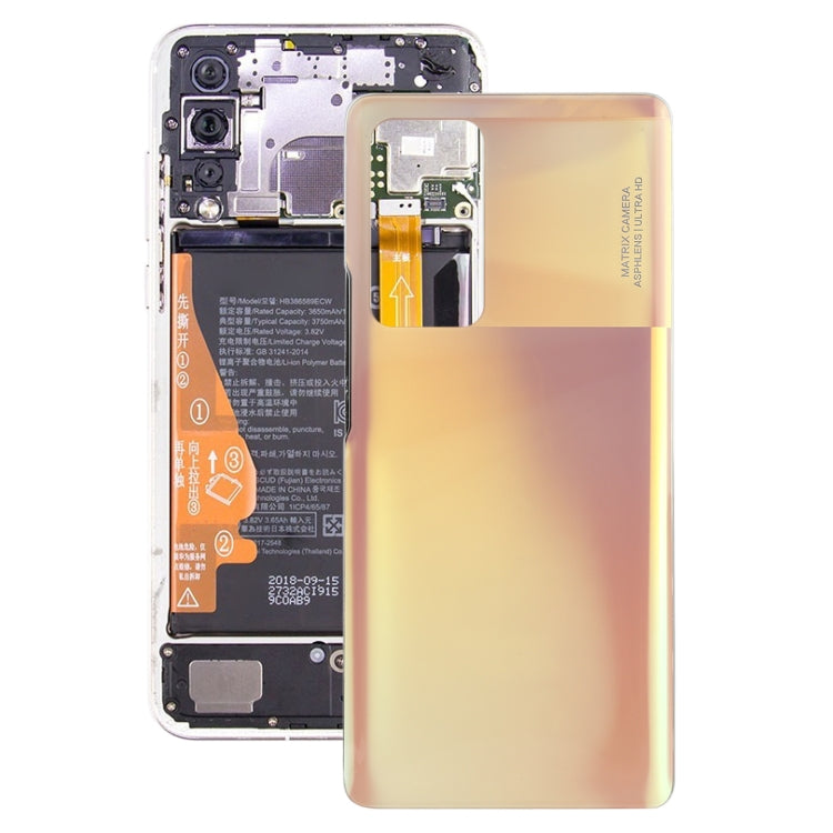 Battery Back Cover for Honor V40(Gold) - Back Cover by PMC TechLife | Online Shopping South Africa | PMC TechLife | Buy Now Pay Later Mobicred
