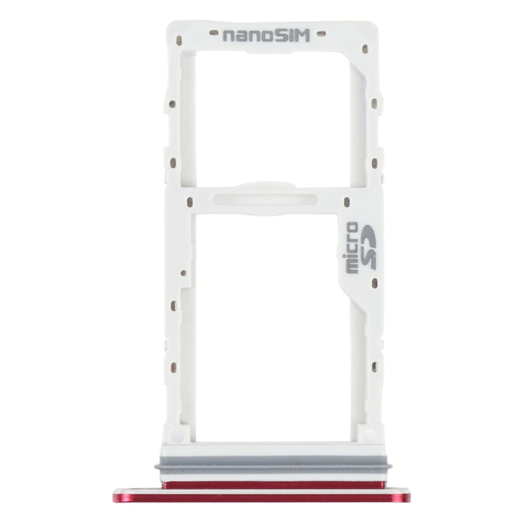 SIM Card Tray + SIM Card Tray / Micro SD Card Tray for LG Velvet 5G LM-G900N LM-G900EM LM-G900 LM-G900TM (Red) - For LG by PMC TechLife | Online Shopping South Africa | PMC TechLife | Buy Now Pay Later Mobicred