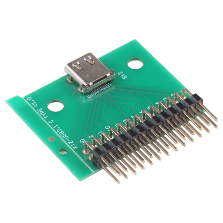 Double-sided Positive and Negative Type C Female Test Board USB 3.1 with PCB 24P Female Connector - free shipping - PMC TechLife - Order now!