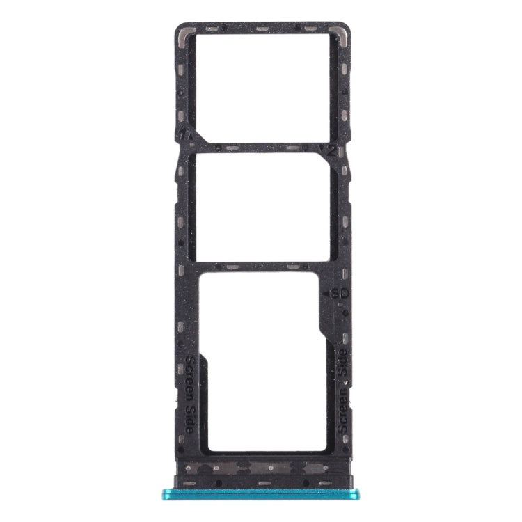For infinix Hot 9 Play X680 C680B X680C SIM Card Tray + SIM Card Tray + Micro SD Card Tray (Green) - Card Tray by PMc TechLife | Online Shopping South Africa | PMc TechLife | Buy Now Pay Later Mobicred