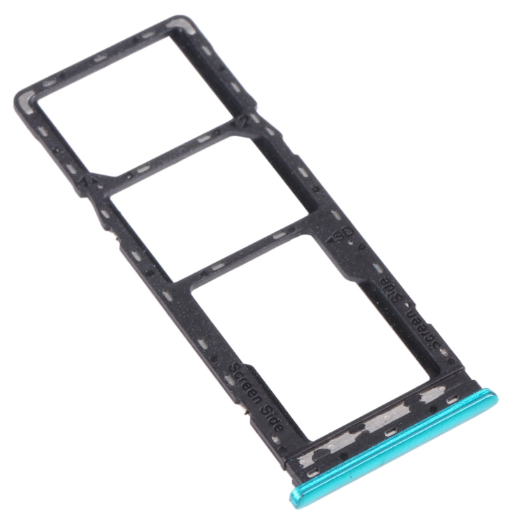 For infinix Hot 9 Play X680 C680B X680C SIM Card Tray + SIM Card Tray + Micro SD Card Tray (Green) - Card Tray by PMc TechLife | Online Shopping South Africa | PMc TechLife | Buy Now Pay Later Mobicred