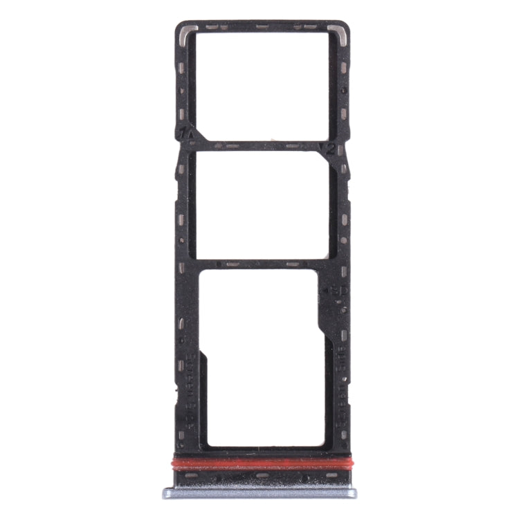 For infinix Hot 8 Lite X650 SIM Card Tray + SIM Card Tray + Micro SD Card Tray (Grey) - Card Tray by PMc TechLife | Online Shopping South Africa | PMc TechLife | Buy Now Pay Later Mobicred