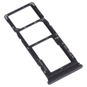 For Tecno Pouvoir 4 Pro / Pouvoir 4 LC7 SIM Card Tray + SIM Card Tray + Micro SD Card Tray (Black)