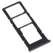 For Tecno Pouvoir 4 Pro / Pouvoir 4 LC7 SIM Card Tray + SIM Card Tray + Micro SD Card Tray (Black)