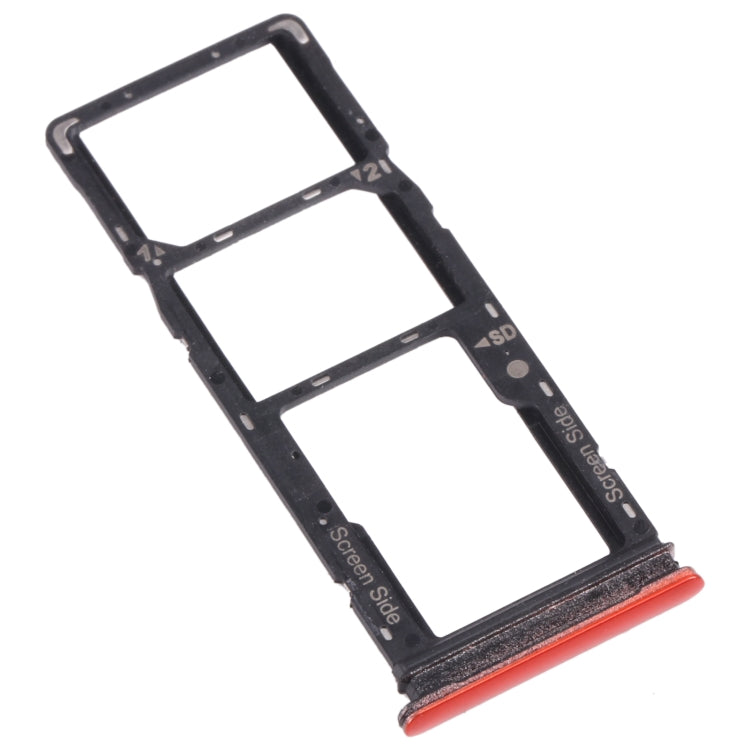 For Tecno Spark 5 Pro KD7 SIM Card Tray + SIM Card Tray + Micro SD Card Tray (Orange) - free shipping - PMc TechLife - Order now!
