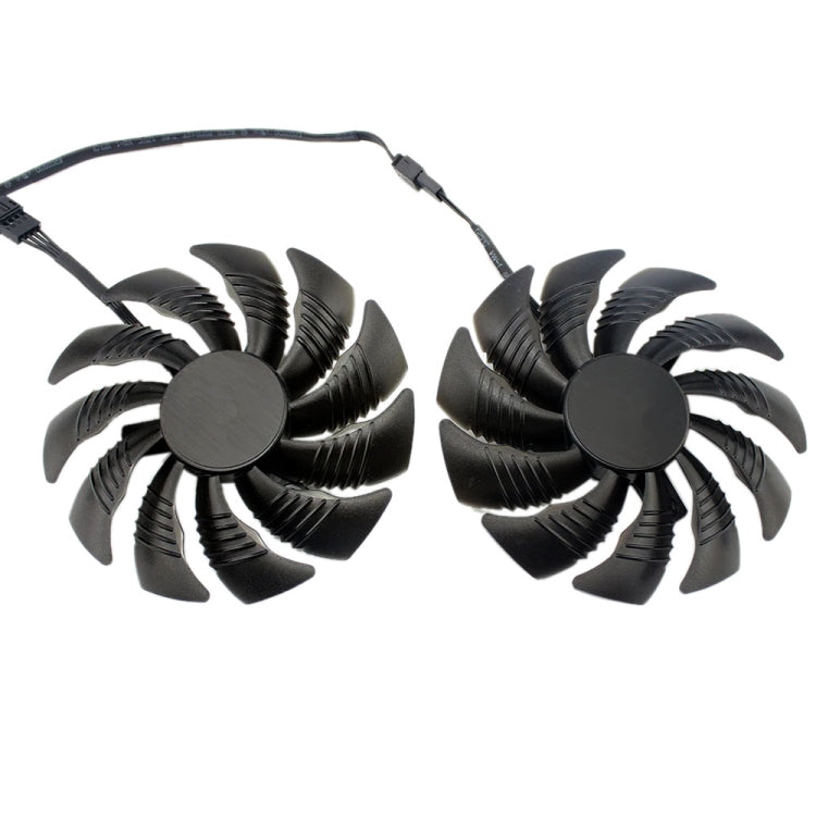 1 Pair 88MM 4 Pin Computer Graphics Card Cooling Fan For Gigabyte GeForce GTX1060 1070 GTX1050ti GTX960 RX570 RX470 - Fan Cooling by PMC TechLife | Online Shopping South Africa | PMC TechLife