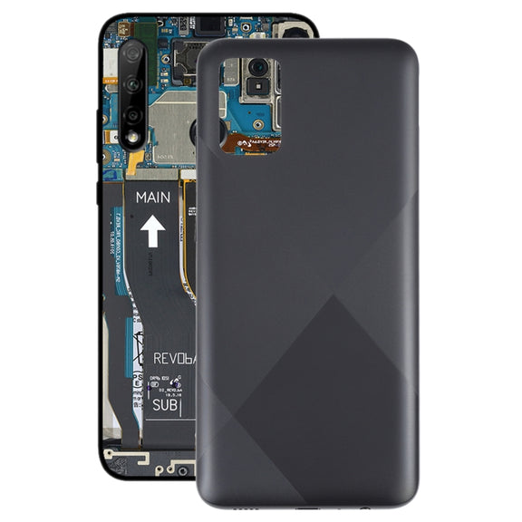 For Samsung Galaxy A02s Battery Back Cover (Black)