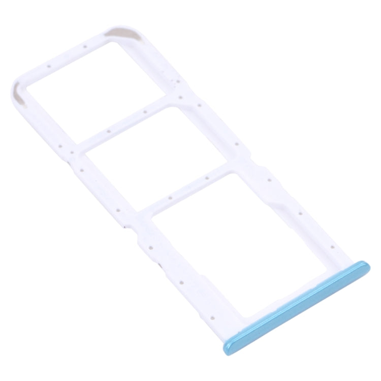 For OPPO Realme 7i RMX2103  SIM Card Tray + SIM Card Tray + Micro SD Card Tray (Blue) - Card Socket by PMc TechLife | Online Shopping South Africa | PMc TechLife | Buy Now Pay Later Mobicred