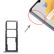 For OPPO Realme C20 / Realme C20A RMX3063, RMX3061  SIM Card Tray + SIM Card Tray + Micro SD Card Tray (Grey)