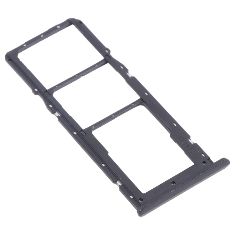 For OPPO Realme C21 / Realme C21Y RMX3201,RMX3261  SIM Card Tray + SIM Card Tray + Micro SD Card Tray (Black)