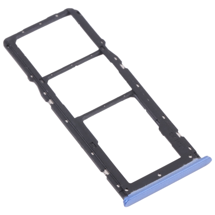 For OPPO Realme 7 5G RMX2111  SIM Card Tray + SIM Card Tray + Micro SD Card Tray (Blue) - Card Tray by PMc TechLife | Online Shopping South Africa | PMc TechLife | Buy Now Pay Later Mobicred