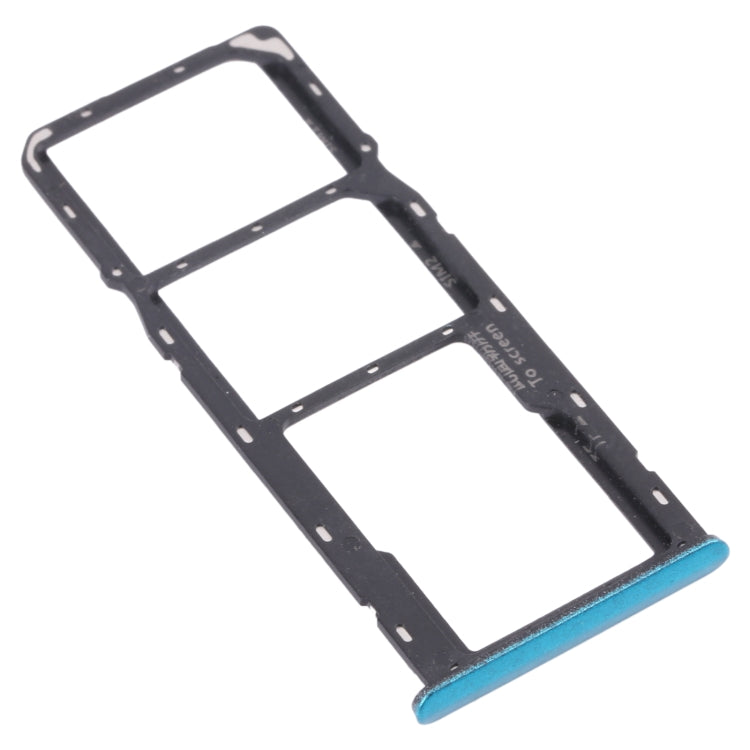 For OPPO Realme 6i / Realme Narzo 10 SIM Card Tray + SIM Card Tray + Micro SD Card Tray (Green)