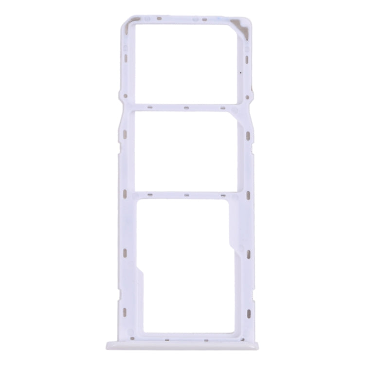 For OPPO Realme 6i / Realme Narzo 10 SIM Card Tray + SIM Card Tray + Micro SD Card Tray (White) - Card Socket by PMc TechLife | Online Shopping South Africa | PMc TechLife | Buy Now Pay Later Mobicred