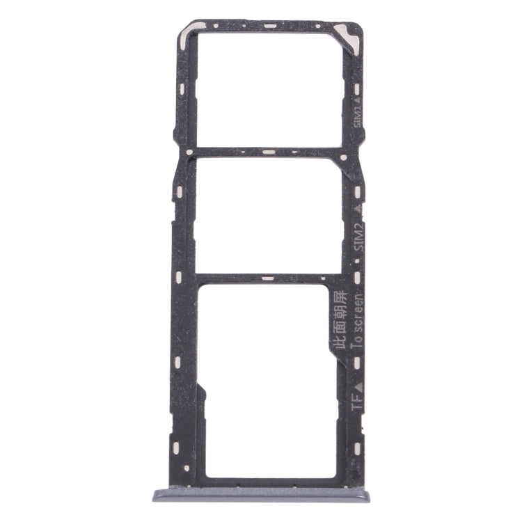 For OPPO Realme 6i (India) RMX2002 SIM Card Tray + SIM Card Tray + Micro SD Card Tray (Black) - Card Socket by PMc TechLife | Online Shopping South Africa | PMc TechLife | Buy Now Pay Later Mobicred