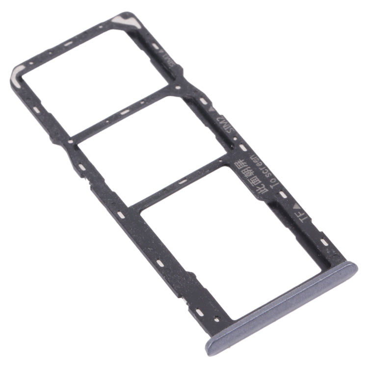 For OPPO Realme 6i (India) RMX2002 SIM Card Tray + SIM Card Tray + Micro SD Card Tray (Black) - Card Socket by PMc TechLife | Online Shopping South Africa | PMc TechLife | Buy Now Pay Later Mobicred