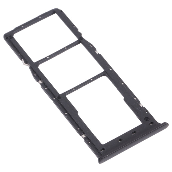 For OPPO Realme 6 Pro RMX2061, RMX2063  SIM Card Tray + SIM Card Tray + Micro SD Card Tray (Black)
