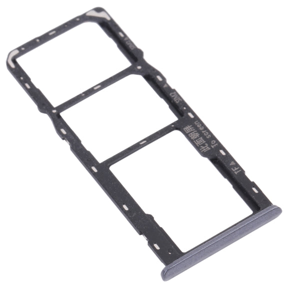 For OPPO Realme C3 RMX2027, RMX2020, RMX2021  SIM Card Tray + SIM Card Tray + Micro SD Card Tray (Grey)