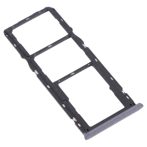 For OPPO Realme C3 RMX2027, RMX2020, RMX2021  SIM Card Tray + SIM Card Tray + Micro SD Card Tray (Grey)
