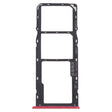 For OPPO Realme C3 RMX2027, RMX2020, RMX2021  SIM Card Tray + SIM Card Tray + Micro SD Card Tray (Red) - Card Socket by PMc TechLife | Online Shopping South Africa | PMc TechLife | Buy Now Pay Later Mobicred