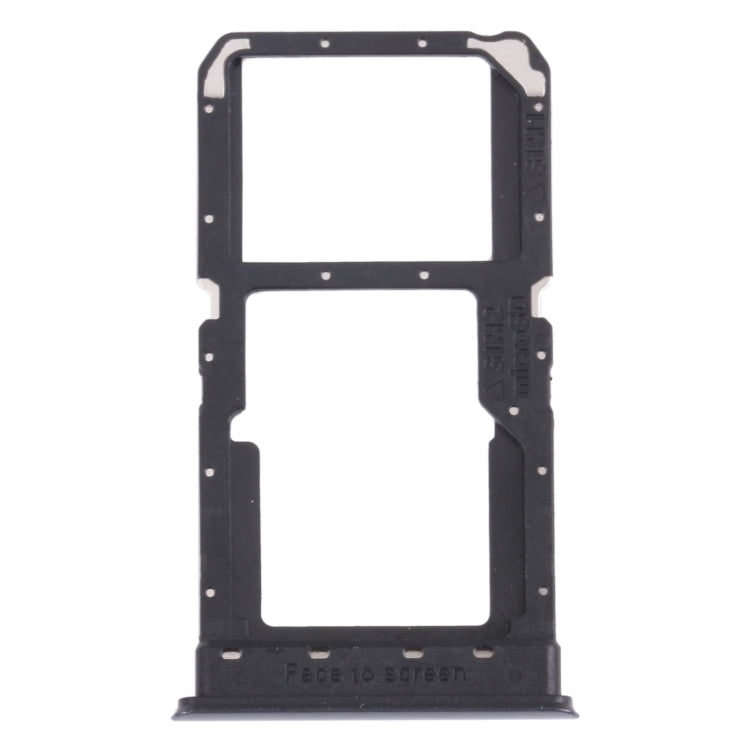 For OPPO K7X / Realme V5 / Realme Q2 PERM00 SIM Card Tray + SIM Card Tray / Micro SD Card Tray (Black) - Card Tray by PMc TechLife | Online Shopping South Africa | PMc TechLife | Buy Now Pay Later Mobicred