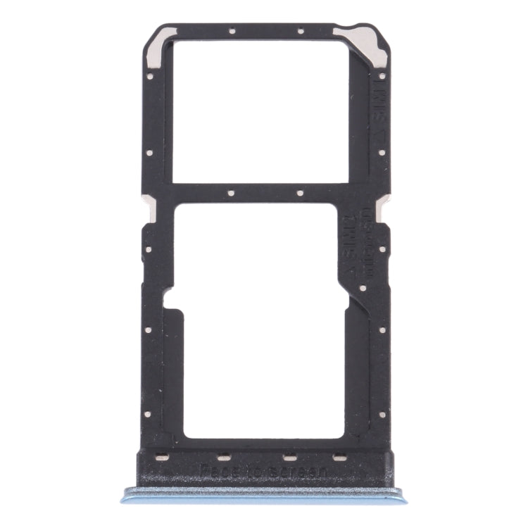 For OPPO K7X / Realme V5 / Realme Q2 PERM00 SIM Card Tray + SIM Card Tray / Micro SD Card Tray (Blue) - Card Socket by PMc TechLife | Online Shopping South Africa | PMc TechLife | Buy Now Pay Later Mobicred