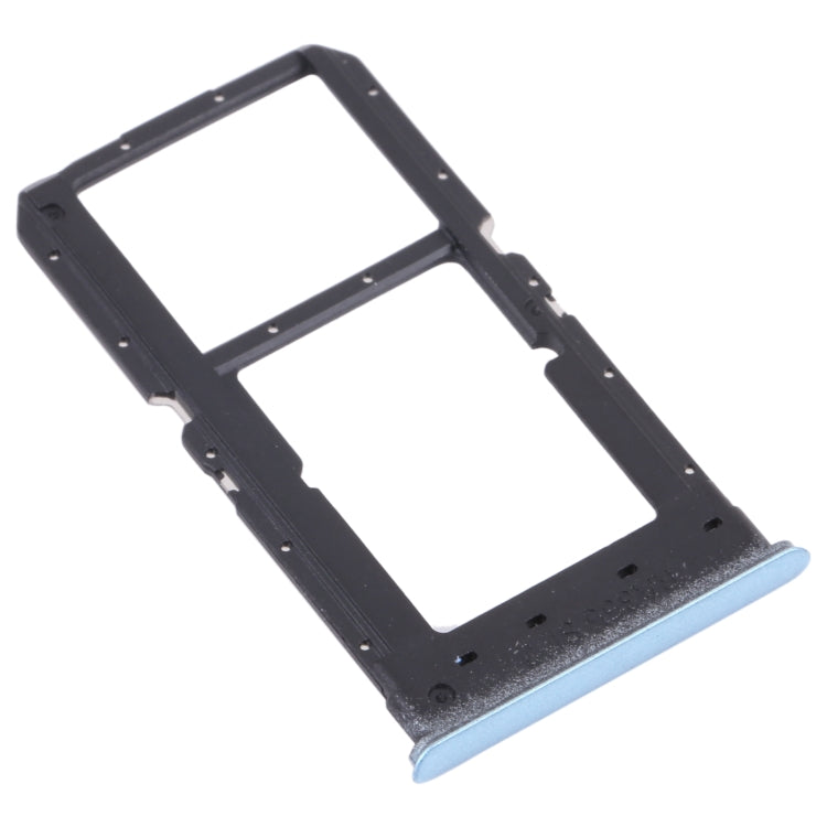 For OPPO K7X / Realme V5 / Realme Q2 PERM00 SIM Card Tray + SIM Card Tray / Micro SD Card Tray (Blue) - Card Socket by PMc TechLife | Online Shopping South Africa | PMc TechLife | Buy Now Pay Later Mobicred